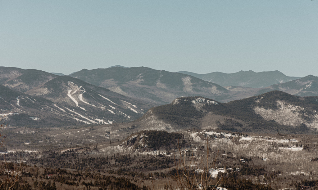Mountains and trees in Jackson, NH
